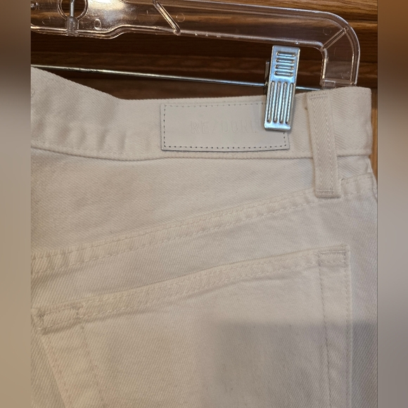 NWT Re/Done 70's Stove Pipe Jeans Vintage White 30 $265 Sold at Revolve - Picture 9 of 16